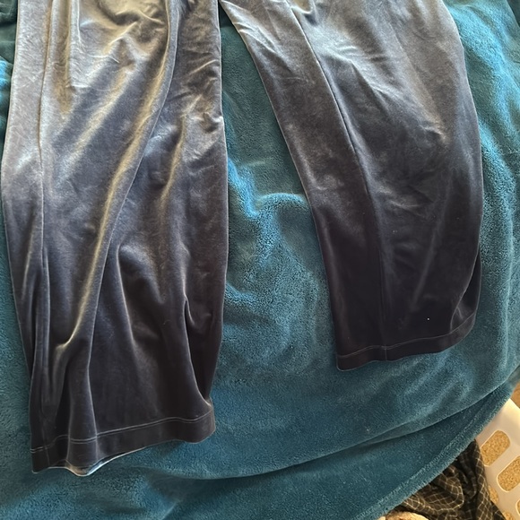 Blue velvet pants by loft - Picture 3 of 4